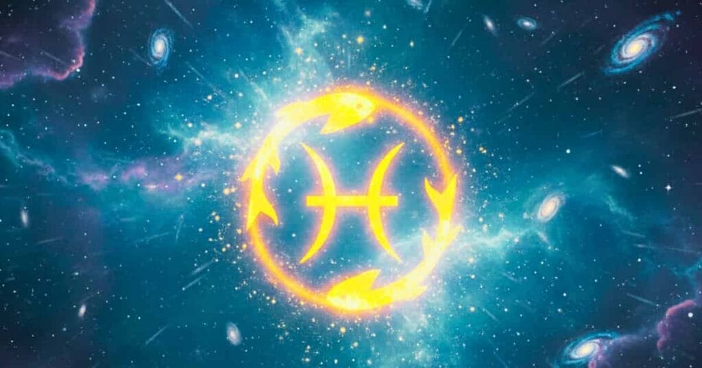 Pisces zodiac traits and horoscope personality illustration