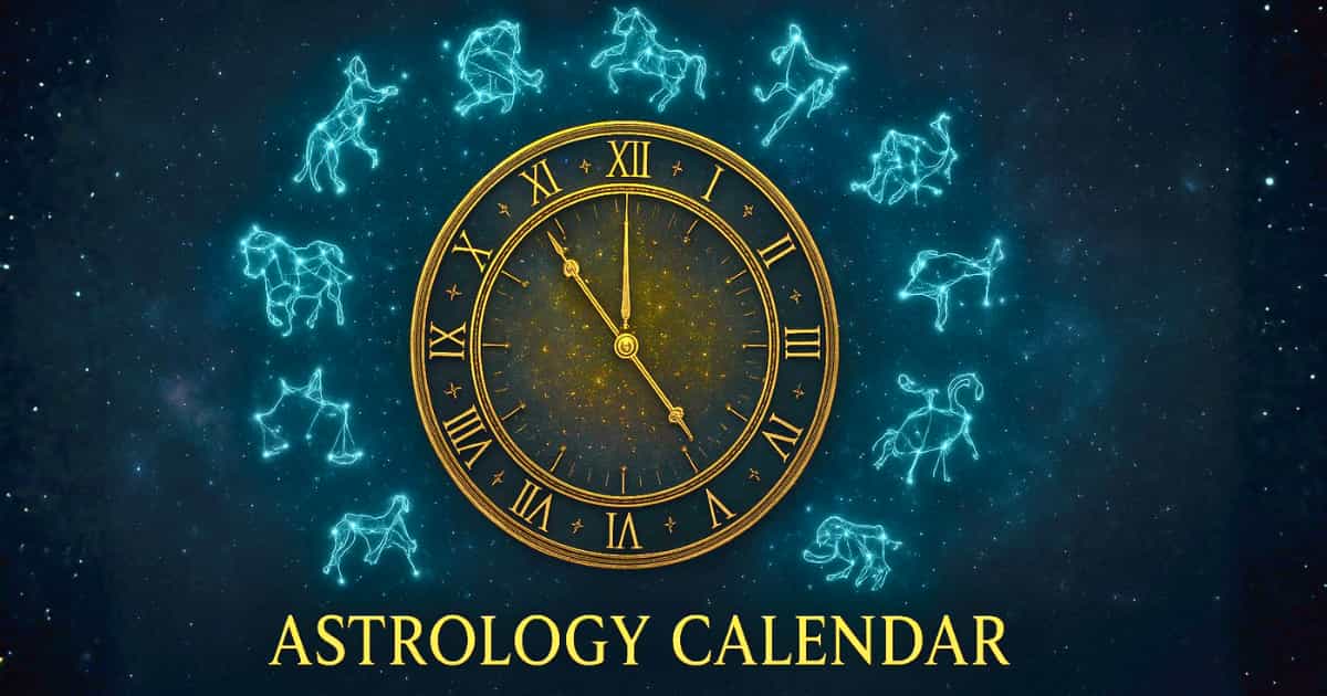 Yearly horoscope tool with astrology calendar and constellations